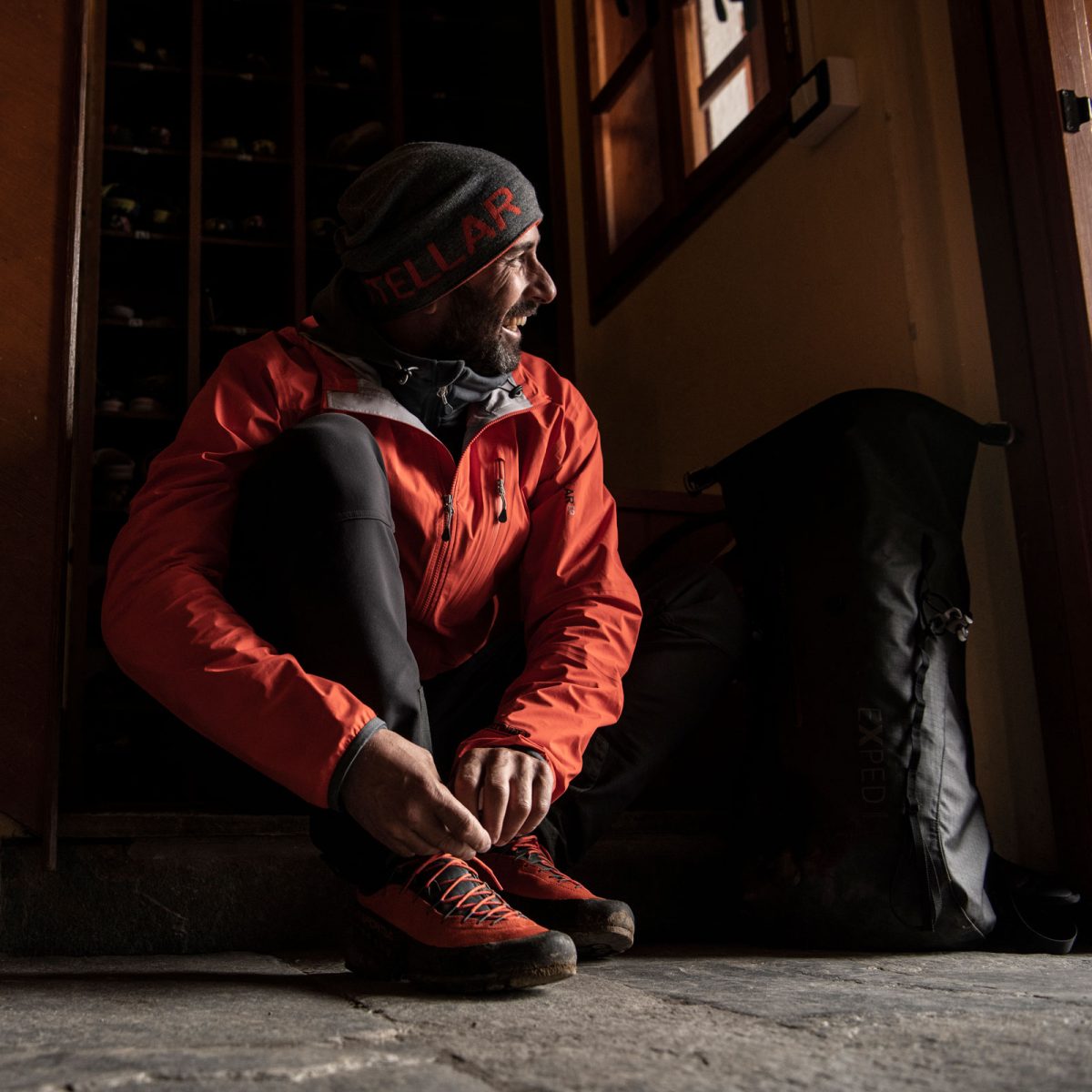 Stellar Reversible Beanie BluBlack/Green